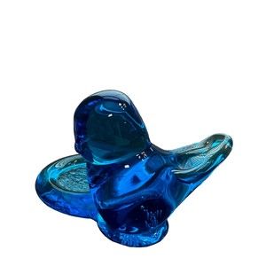 Ron Ray 1994 Vintage Signed Blue Bird of Happiness Votive Holder